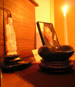 Altar with Suzuki Roshi